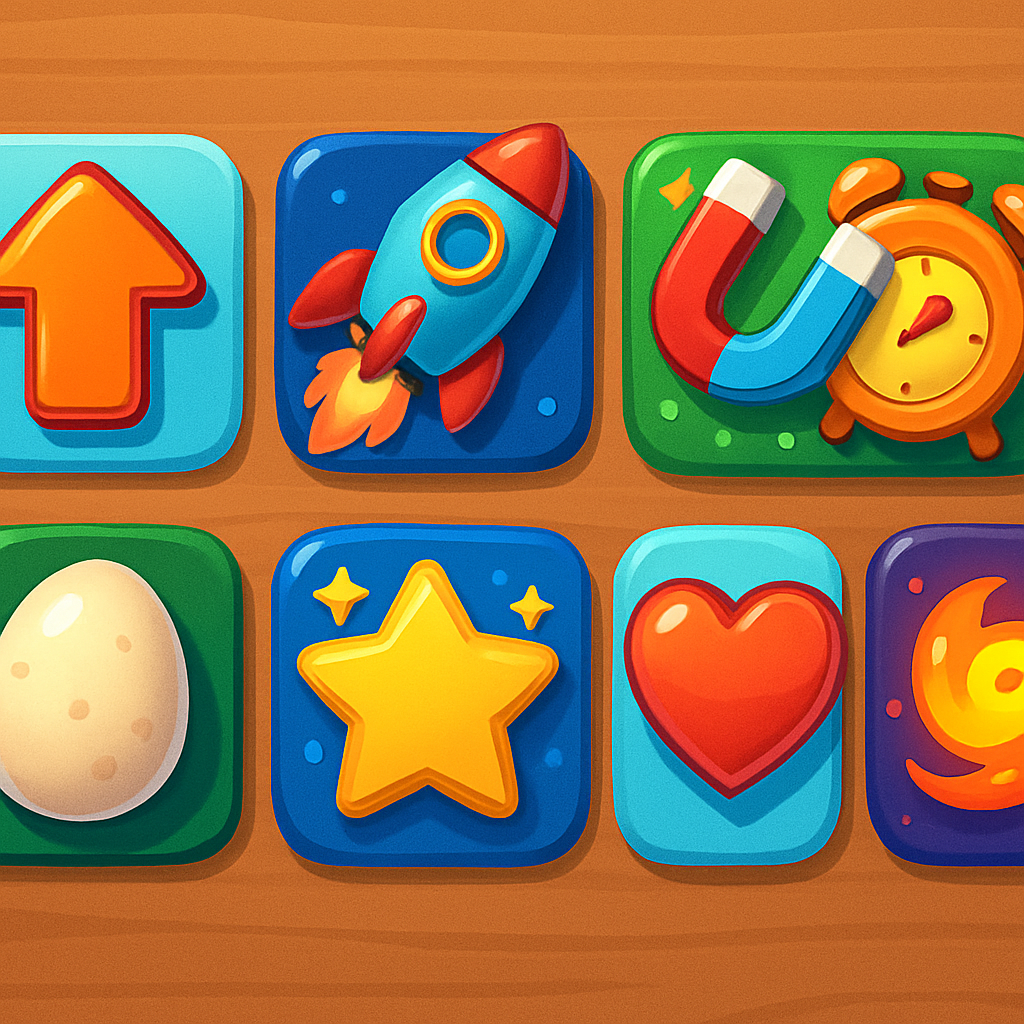 Power-ups for the egg game
